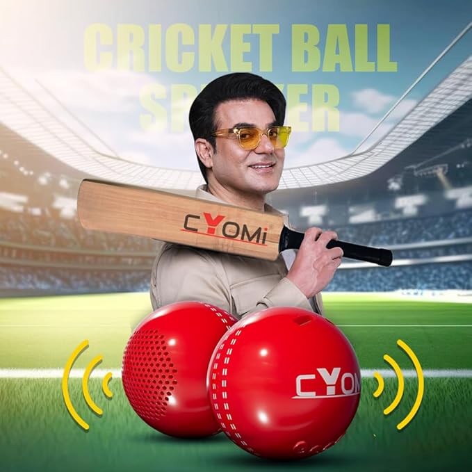 CYOMI MAX18BALL Cricket Ball Speaker 5hrs Playtime Lightweight,SD Card,1000mAh Battery 5 W Bluetooth Party Speaker
