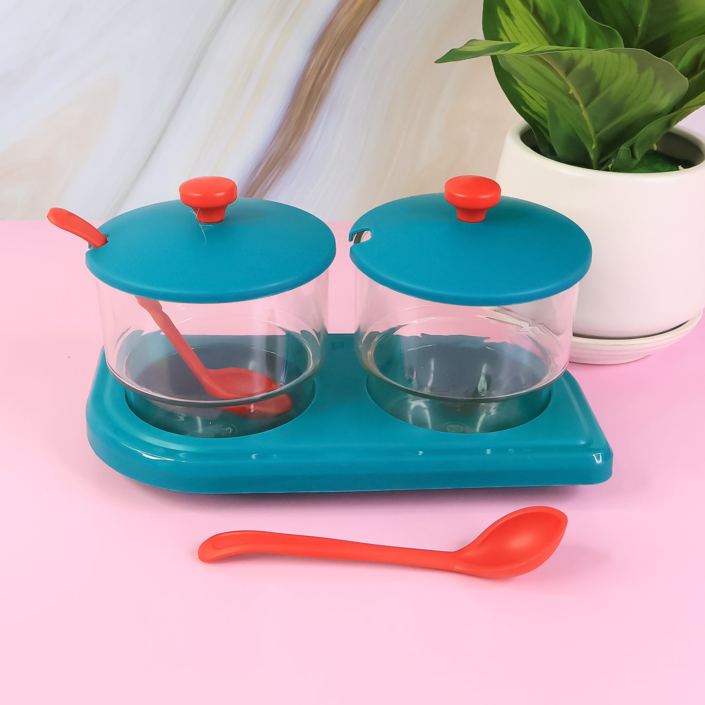 Supermom Storewell Multipurpose Spice And Condiment Container Set (2 Pc)