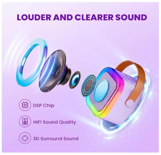 K12 Colorful karaoke Sound system high performance battery 8 W Bluetooth.