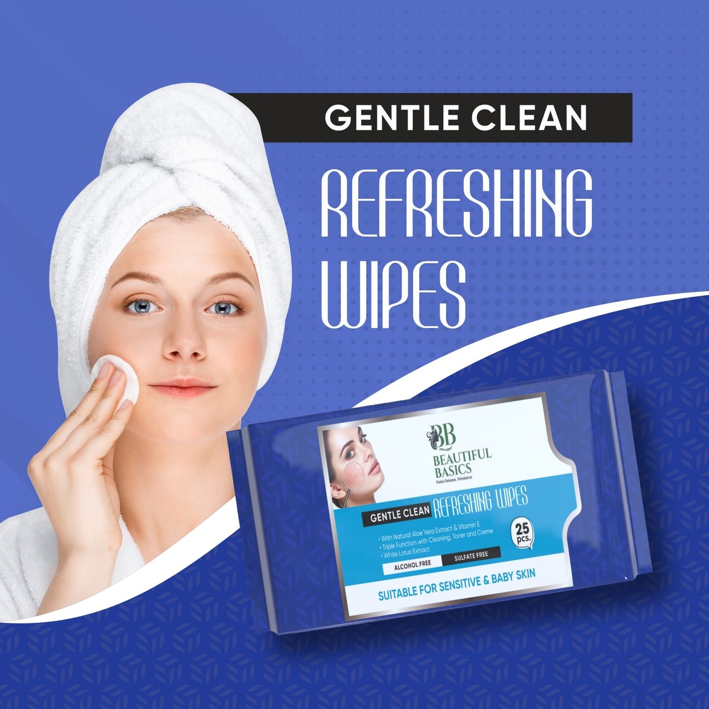 Refreshing Wet Wipes For Face Facial Cleansing Refreshing Skin Hydration Soothing For Skin Ph Balance Alcohol Free Nourishing With Fruit Extract 25 Wipes