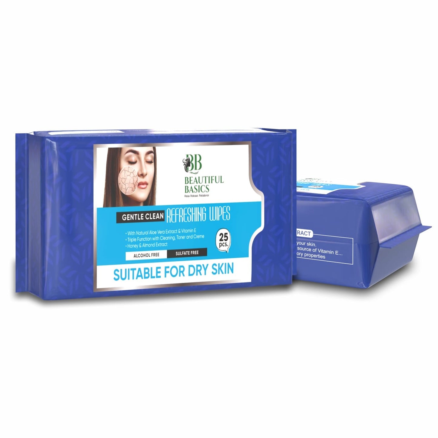Refreshing Wet Wipes For Face Facial Cleansing Refreshing Skin Hydration Soothing For Skin Ph Balance Alcohol Free Nourishing With Fruit Extract 25 Wipes