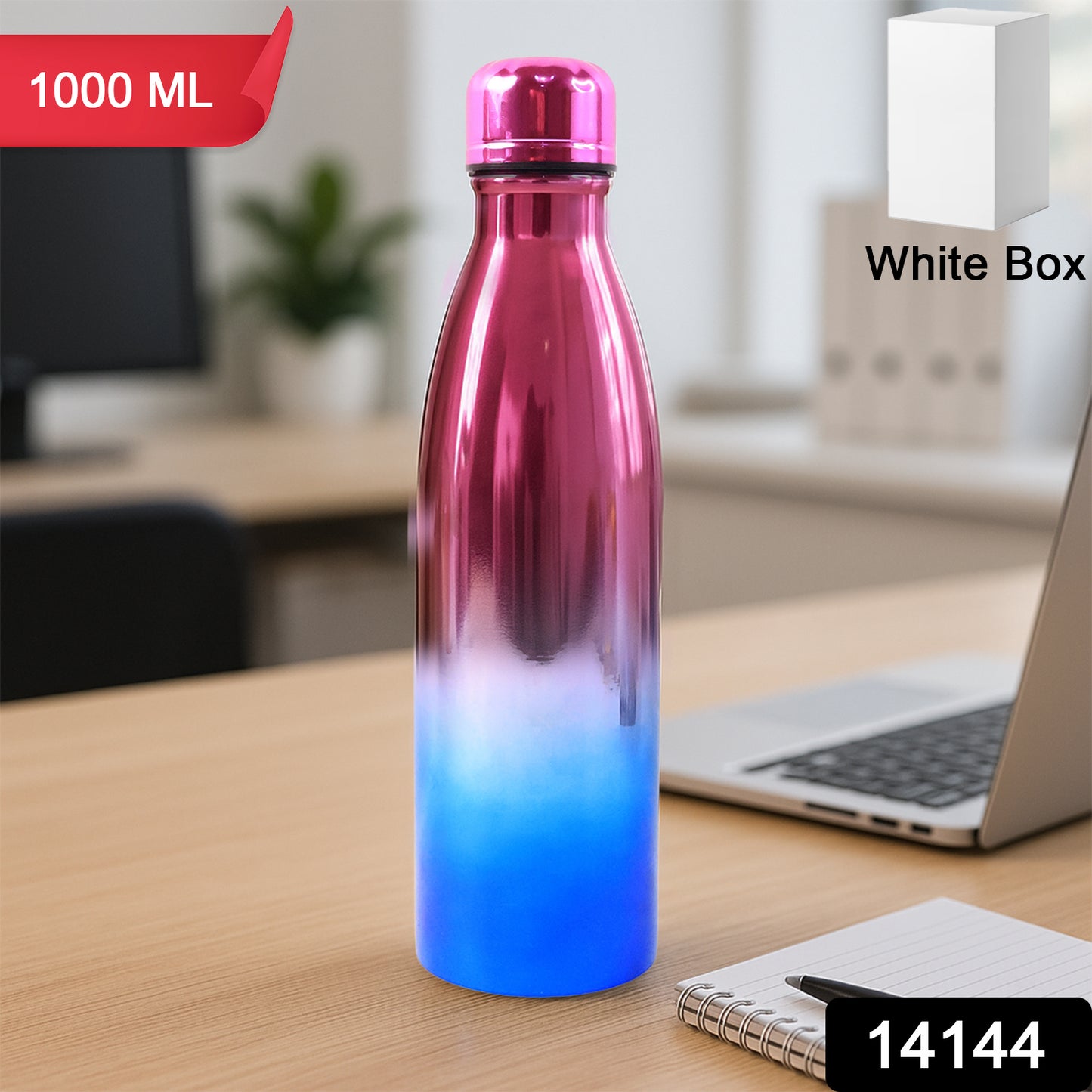 Stainless Steel Water Bottle (Approx 1000ml 1 Pc)