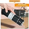 Steel Vacuum Flask Set with 3 Stainless Steel Cups Combo - 500ml - Keeps HOT/Cold | Ideal Gift for Winter - Housewarming Random Color