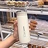Nice Water Bottle Bpa Free Bottle Glass Inner Liner With Plastic Shell Bottles For School,Gym,Home,Office,Boys & Girls | Portable Handheld, Blue 400Ml 1Pcs