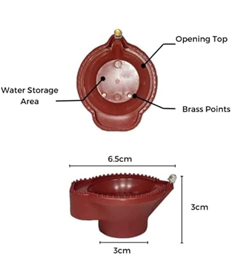 LED Water Diya for Diwali, Battery Operated Water Diya Light Beautiful for Festival Lamp Decoration Home, Garden, Unscented, Batteries(Pack of 6)